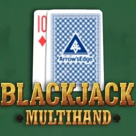 Multihand Blackjack online game logo by Pragmatic Play on greatslots.eu.com