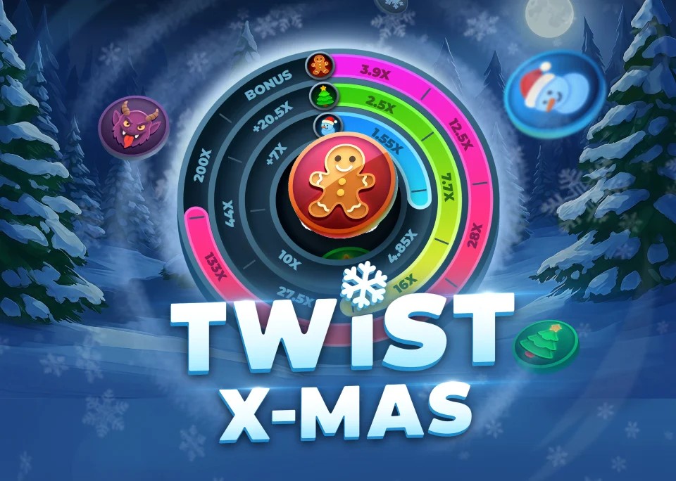 Twist X-mas casino game by InOut – featured logo at Great Slots Casino